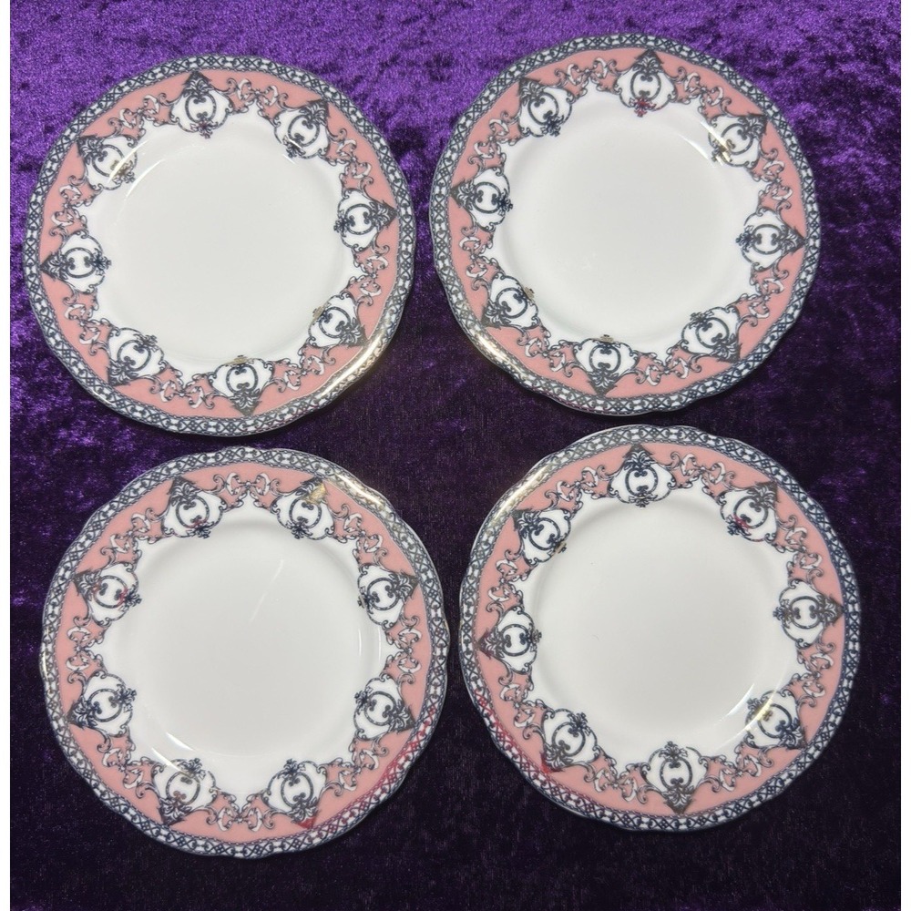 Pottery Barn LoveShackFancy Plate Set Holiday Pink Appetizer Salad Dessert